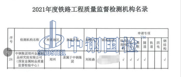 铁路工程质量监督检测机构名录（欧陆娱乐）